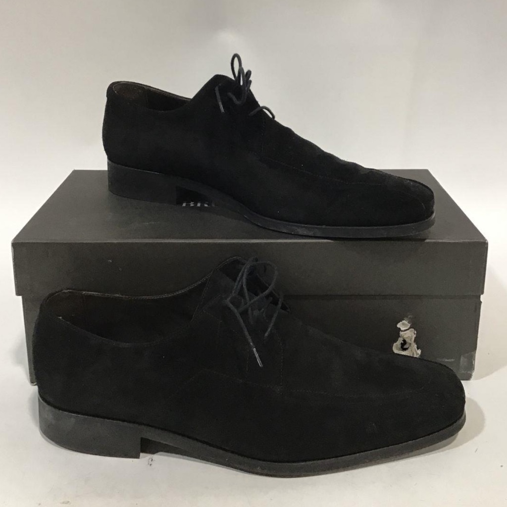 Men’s Bruno Magli Rodson Black Suede Oxford Lace Up Size 10.5m